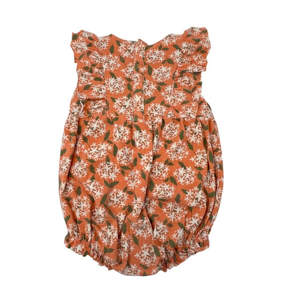 Girl's - 2 Floral Print Outfits, Peach Shorts, Green Floral Shirt -‎ Size 18 M - Picture 3 of 8